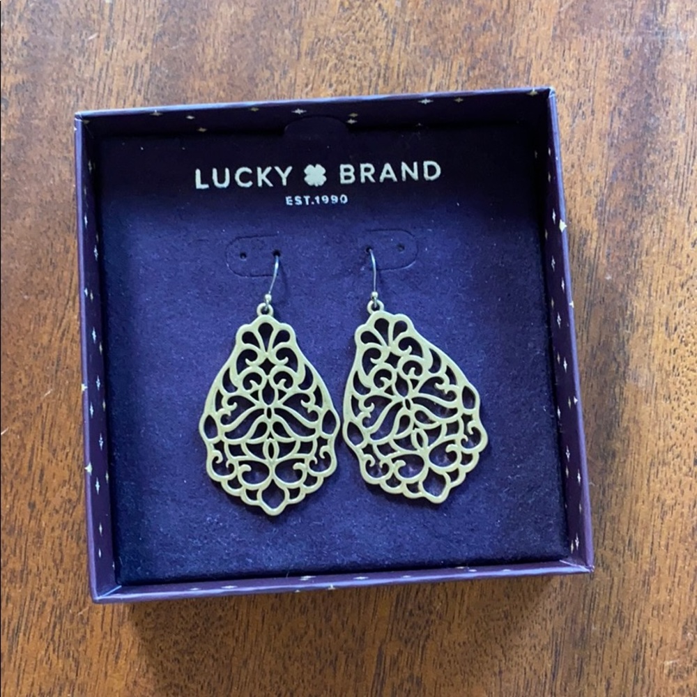 Gold Lucky Brand earrings